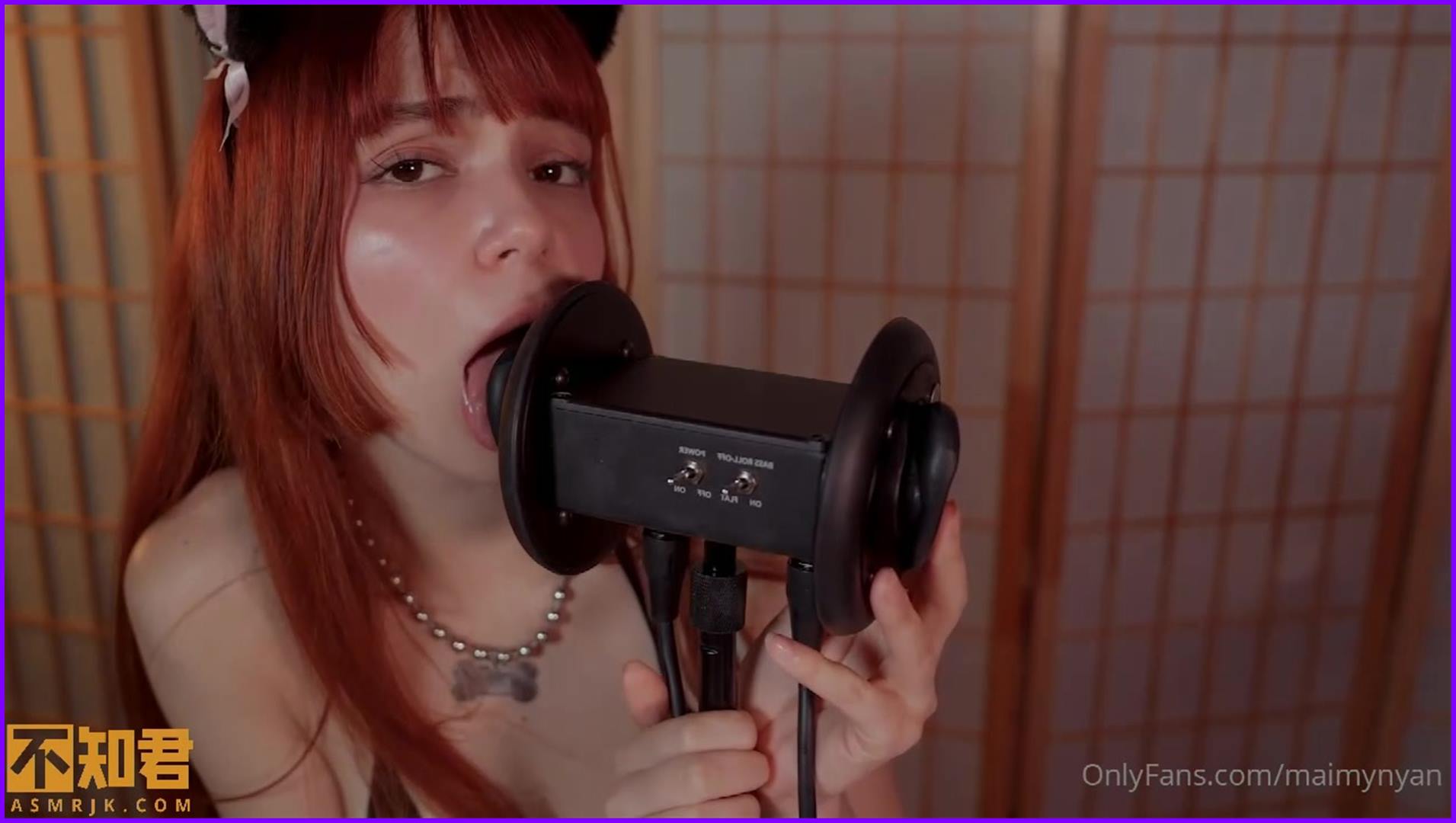 [MaimyASMR]小野猫舔耳